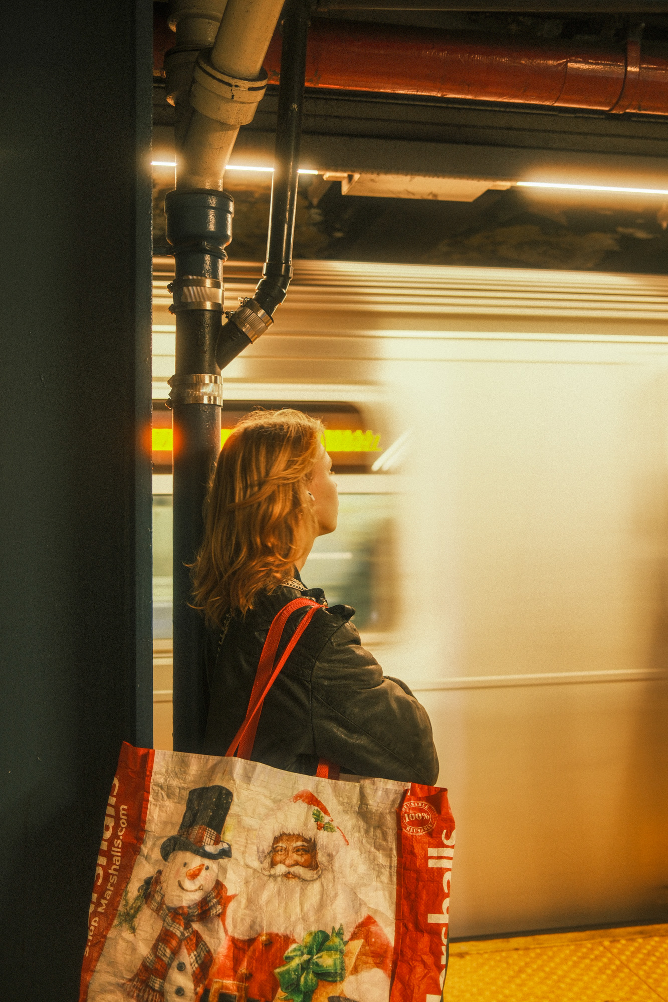 NYC subway, slow shutter